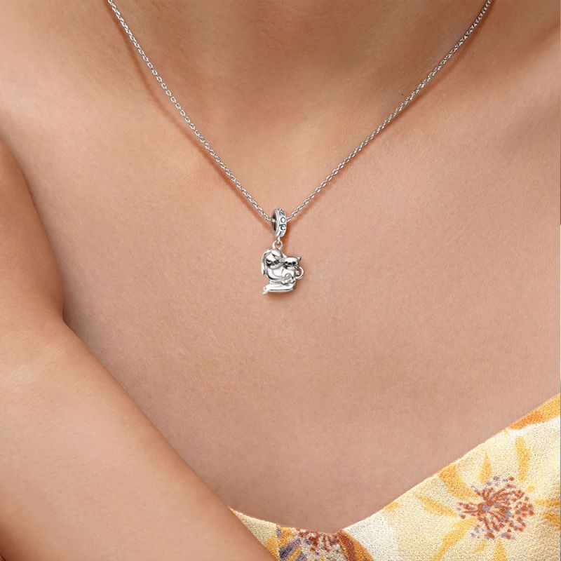 Girl & Cat Pendant