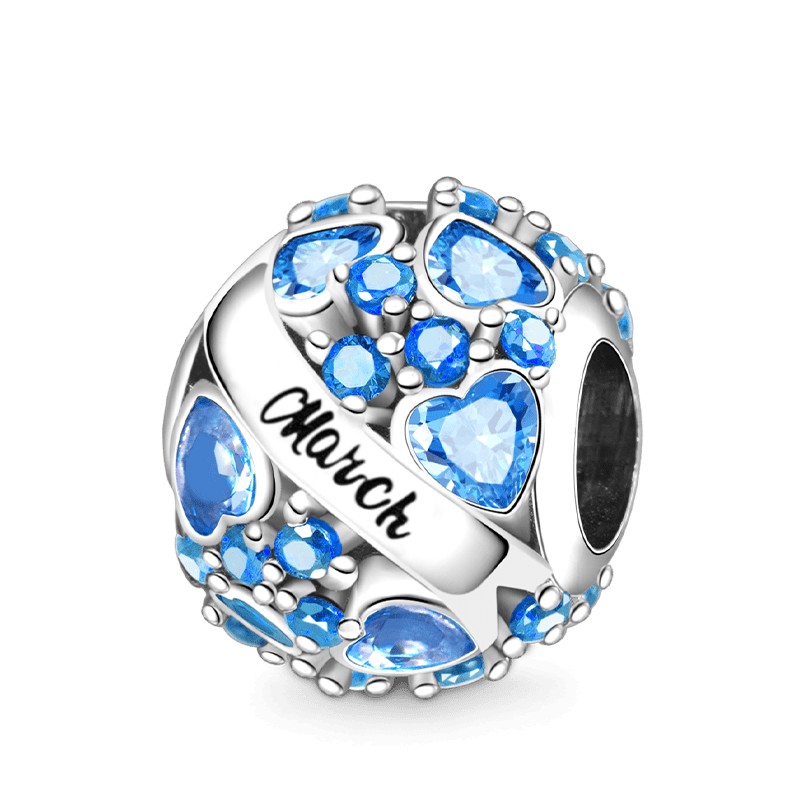 Round Birthstone Charm