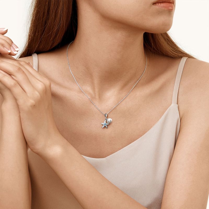 Starfish Pearl Pendant