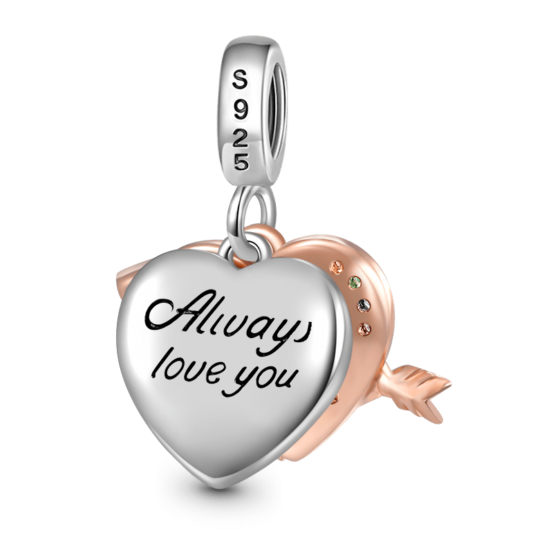 Bow&Arrow Heart Pendant