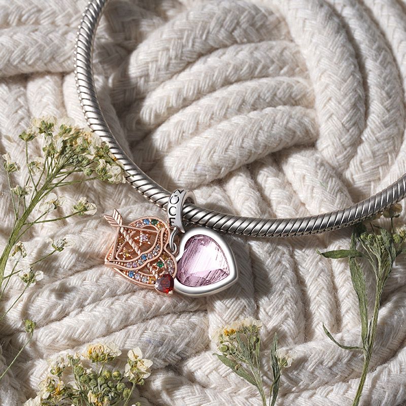 Bow&Arrow Heart Pendant