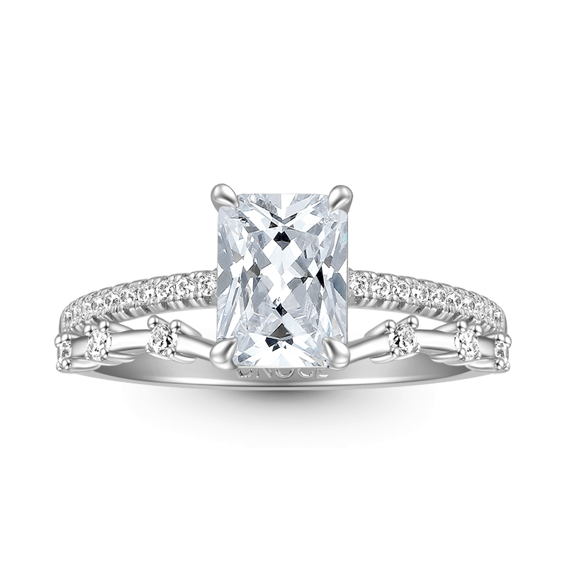 Rectangle-cut Promise Ring