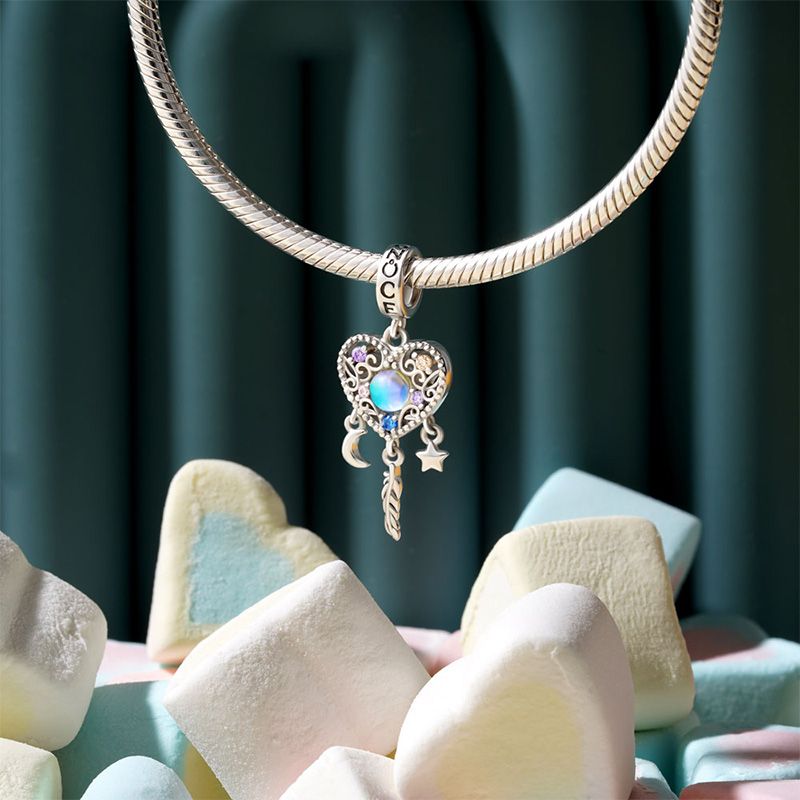 Dream Catcher Heart Pendant