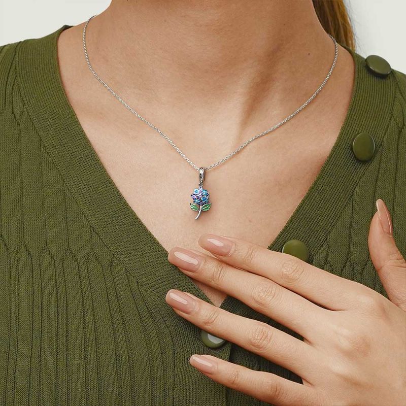Blooming Hydrangea Pendant
