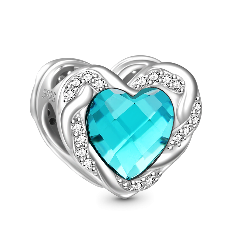 Heart Birthstone Charm