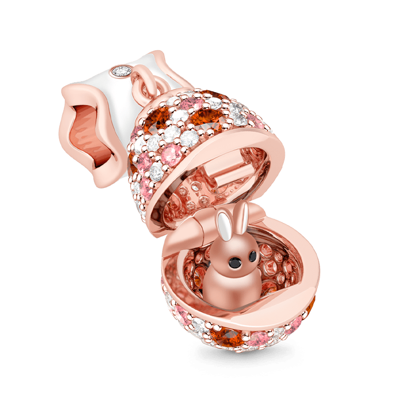 Rabbit in Egg Charm