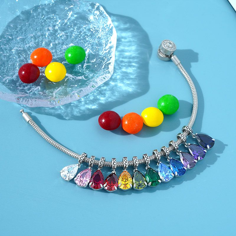 Pear-cut Birthstone Pendant