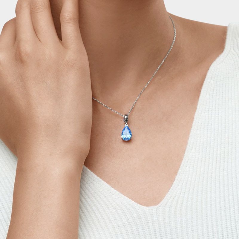 Pear-cut Birthstone Pendant