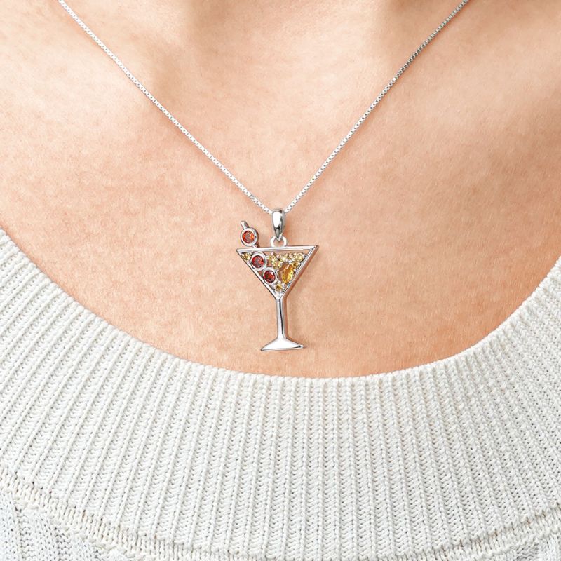 Cocktail Stemware Necklace