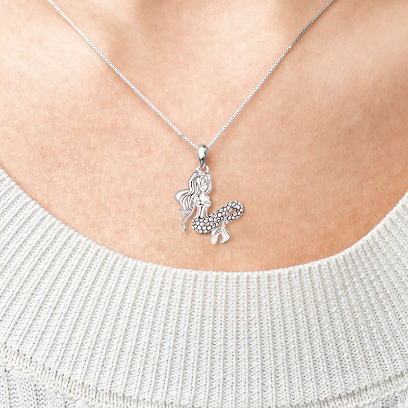 Sleeping Mermaid Necklace