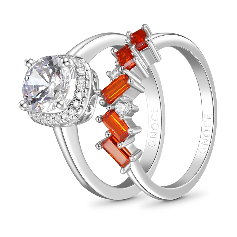Square Cut Stackable Ring