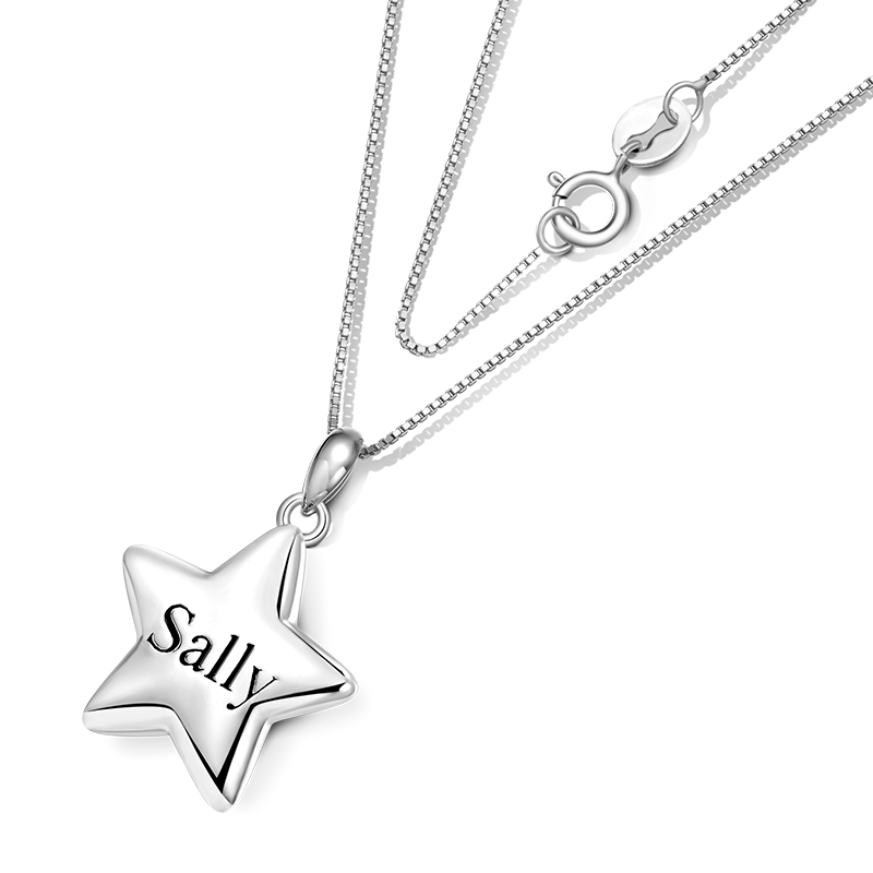 Engravable Star Necklace