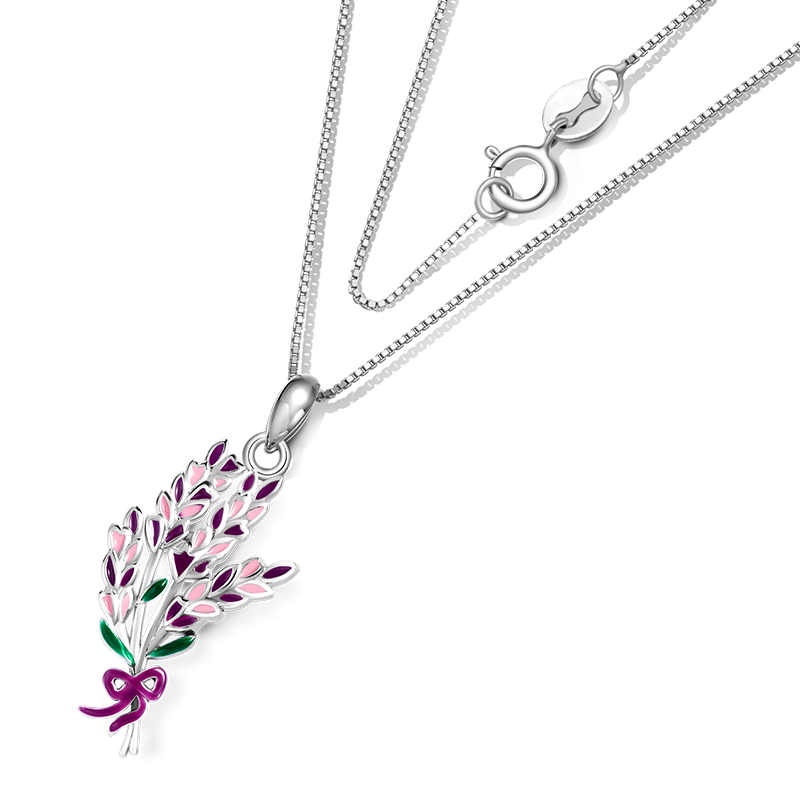 Lavender Flower Necklace