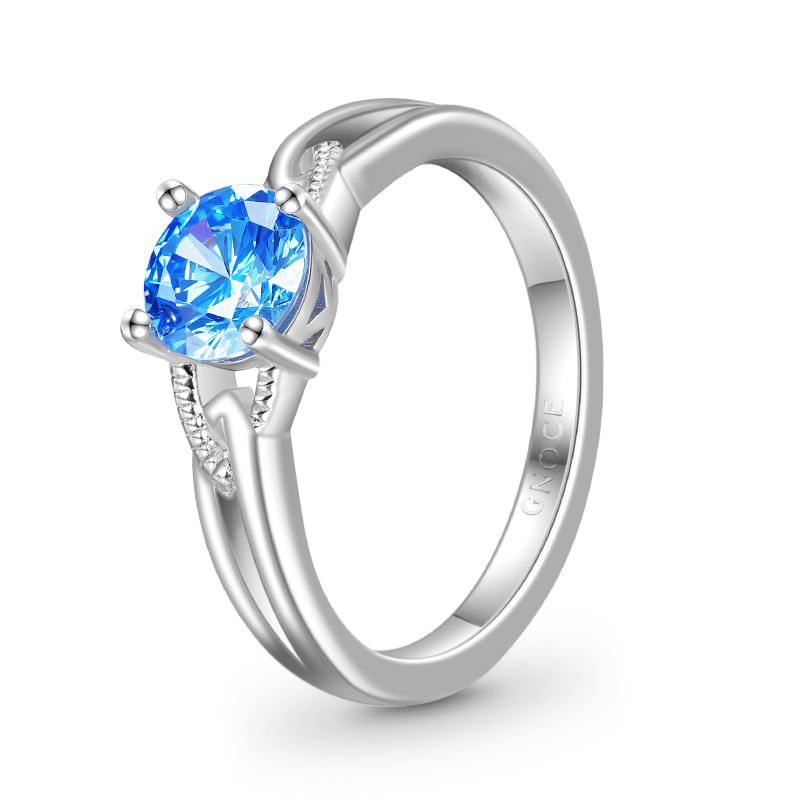 Round-cut Promise Ring
