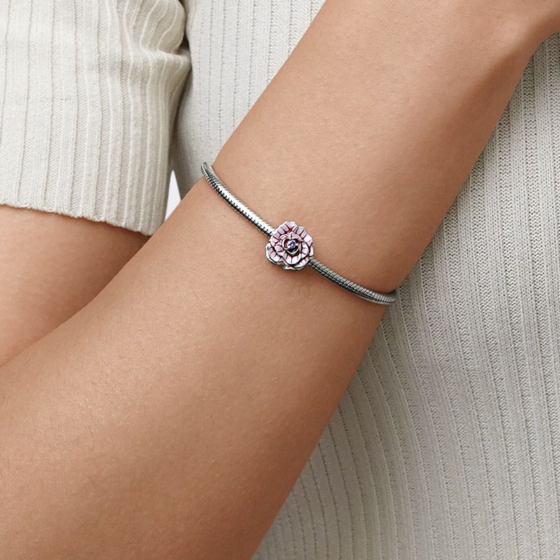 Pink Rose Charm