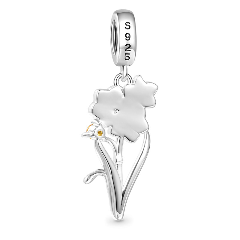 Dec.Birthday Flower Narcissus Pendant