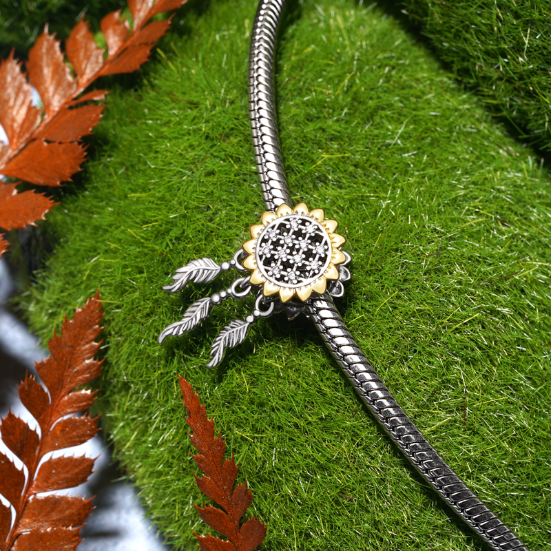 Sunflower Dream Catcher Charm