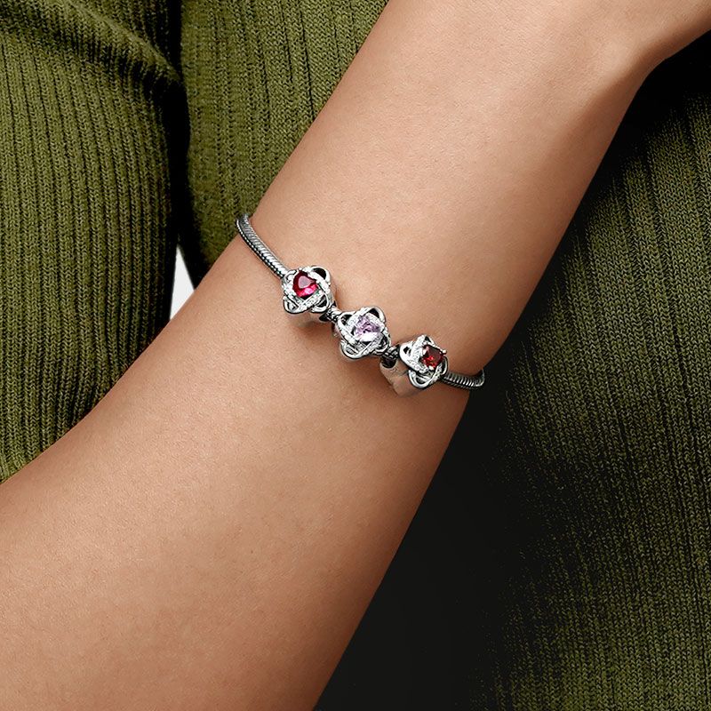 Lucky Knot Birthstone Charm