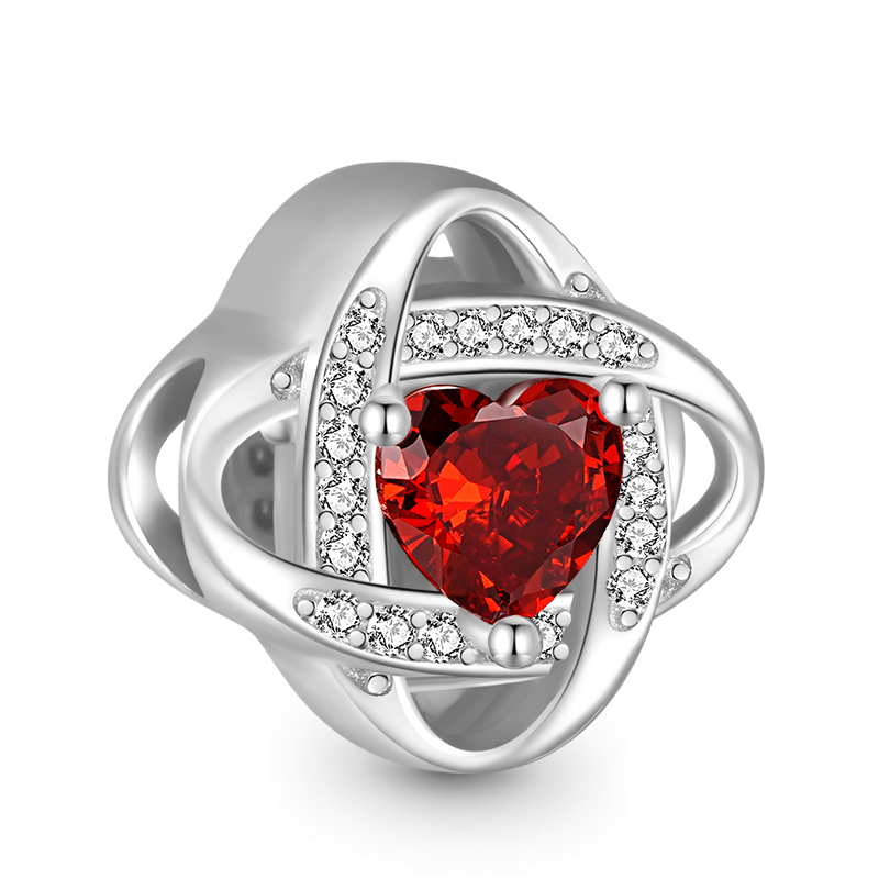 Lucky Knot Birthstone Charm