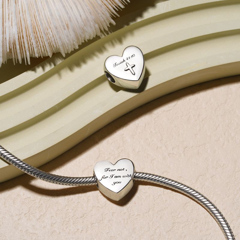 Bible Heart Charm