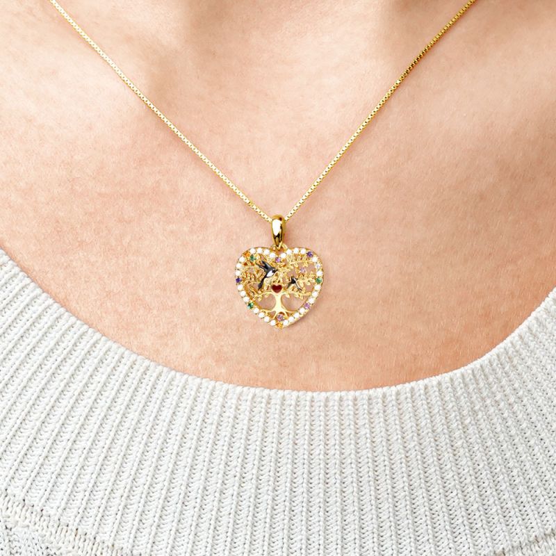 Tree of Life Heart Necklace