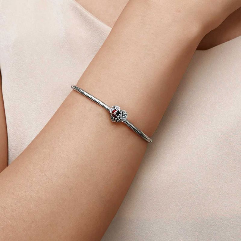 Ladybug Loves Flowers Charm