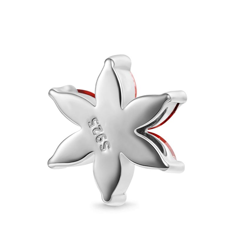 Snowflake Birthstone Charm
