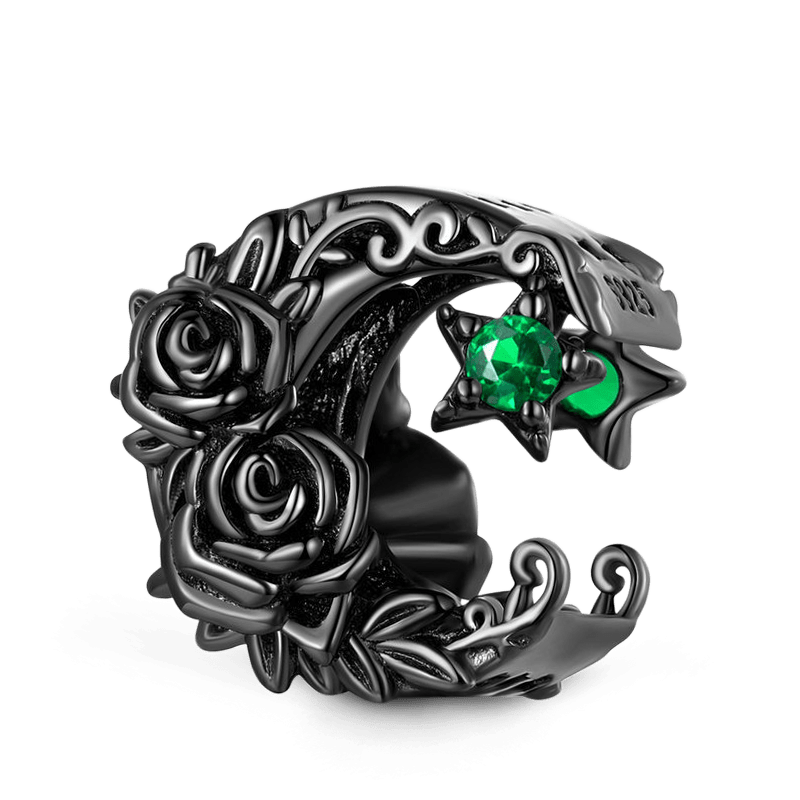 Moon Rose Charm