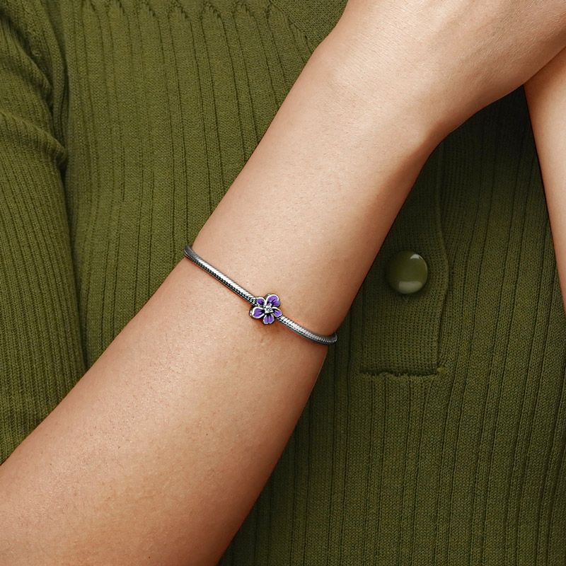 Purple Flower Charm