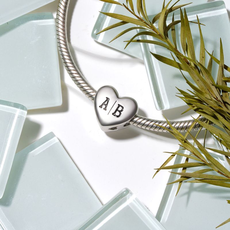 Letters Personalized Heart Charm