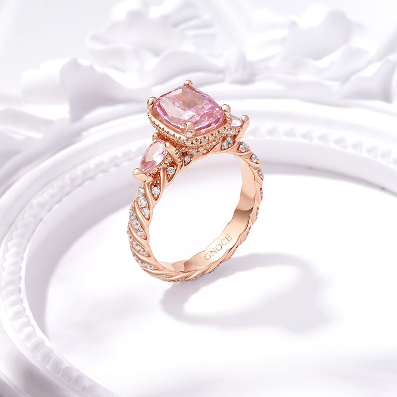 Square-cut Promise Ring