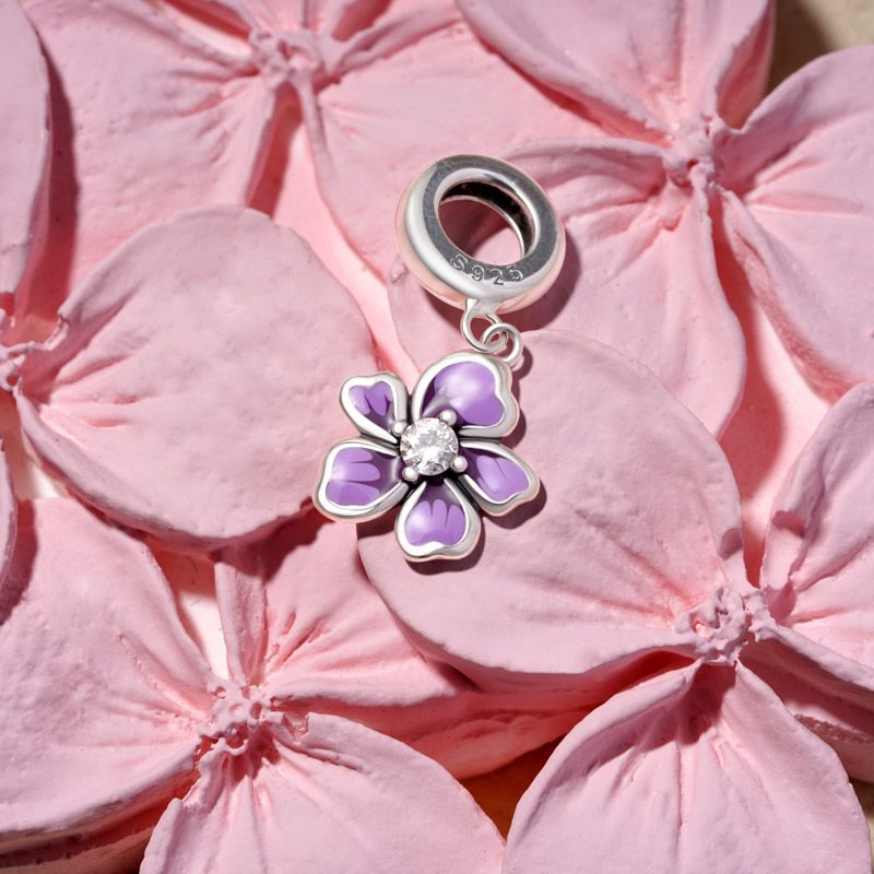 Purple Flower Pendant