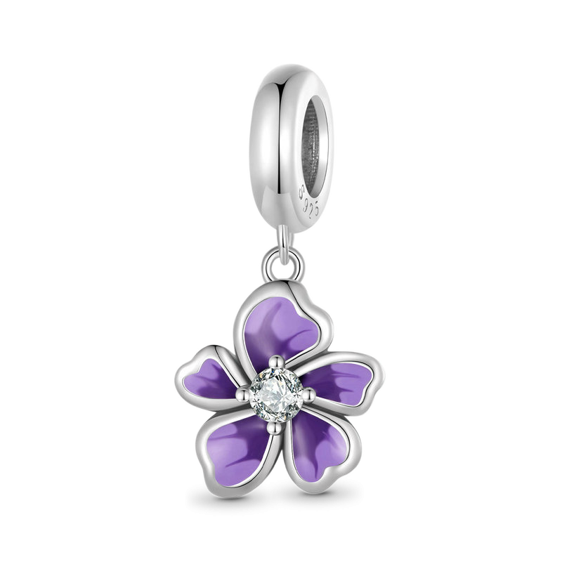 Purple Flower Pendant