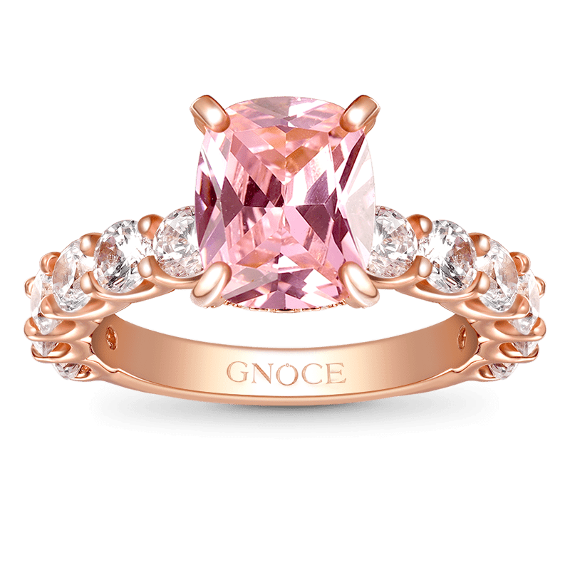 Radiant-cut Promise Ring