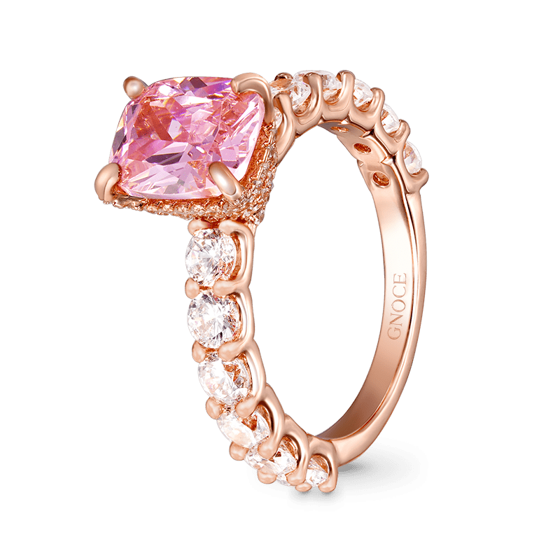 Radiant-cut Promise Ring