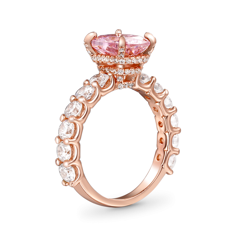 Radiant-cut Promise Ring