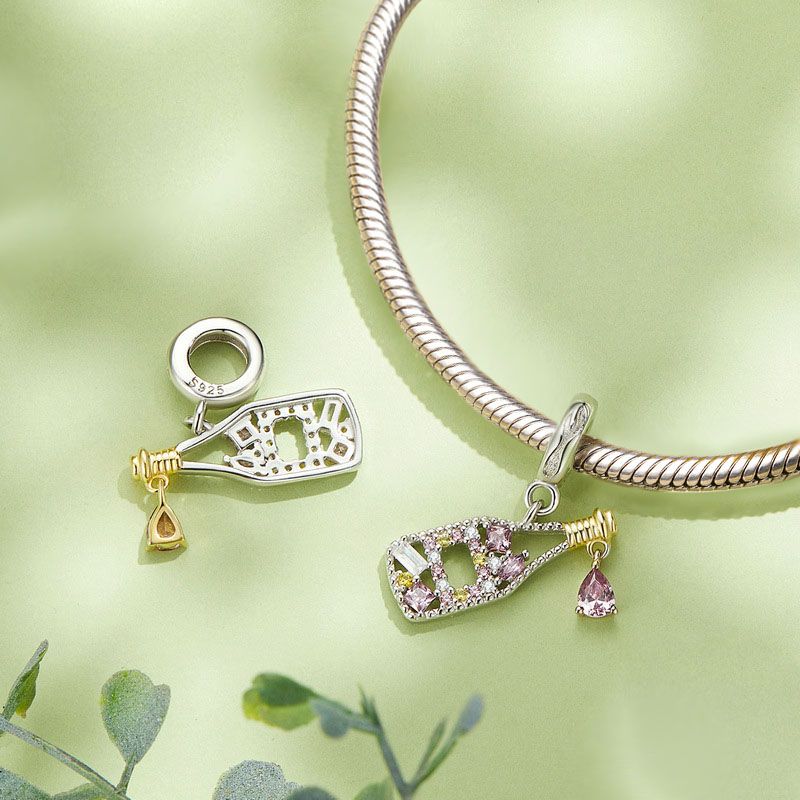 Champagne Bottle Pendant