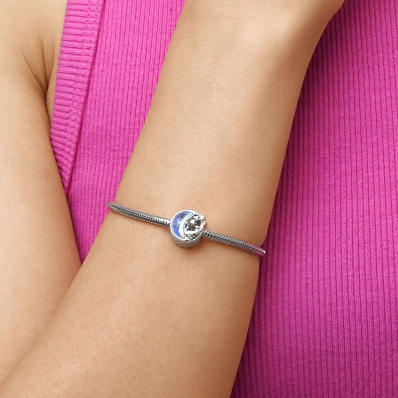 Moon & Cat Charm