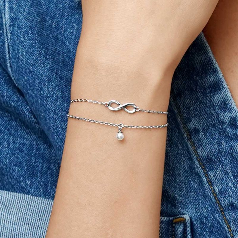 Infinity Love Pearl Bracelet