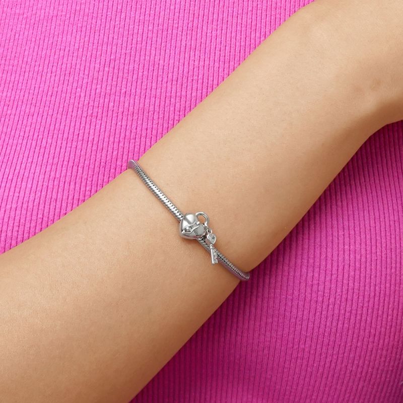 Heart Lock Key Pendant