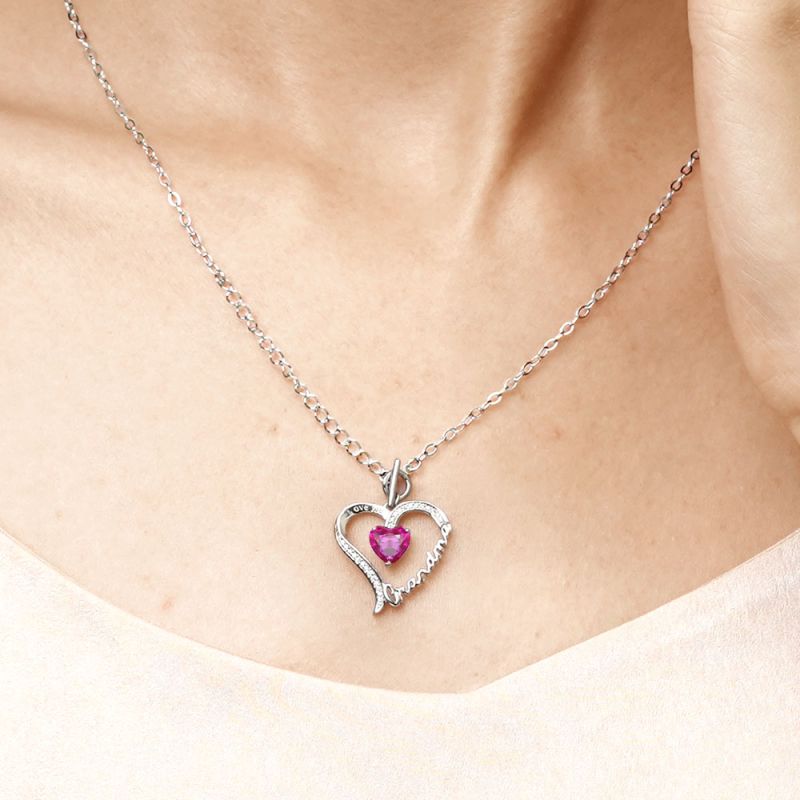 Grandma Birthstone Necklace