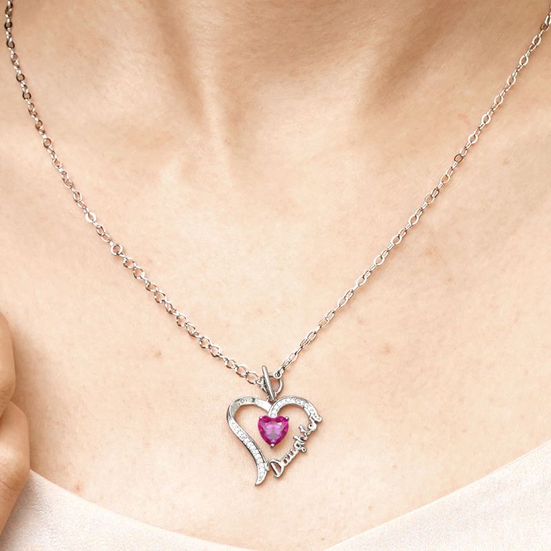 Daughter Birthstone Necklace