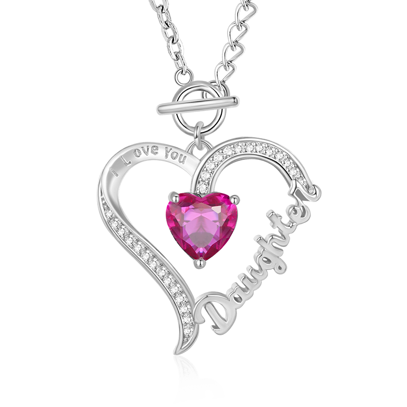 Daughter Birthstone Necklace