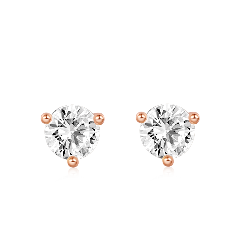 Sparkling Stone Stud Earrings