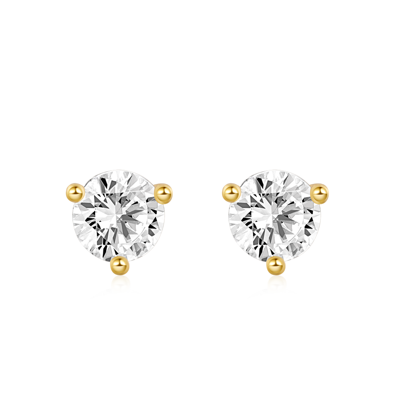 Sparkling Stone Stud Earrings