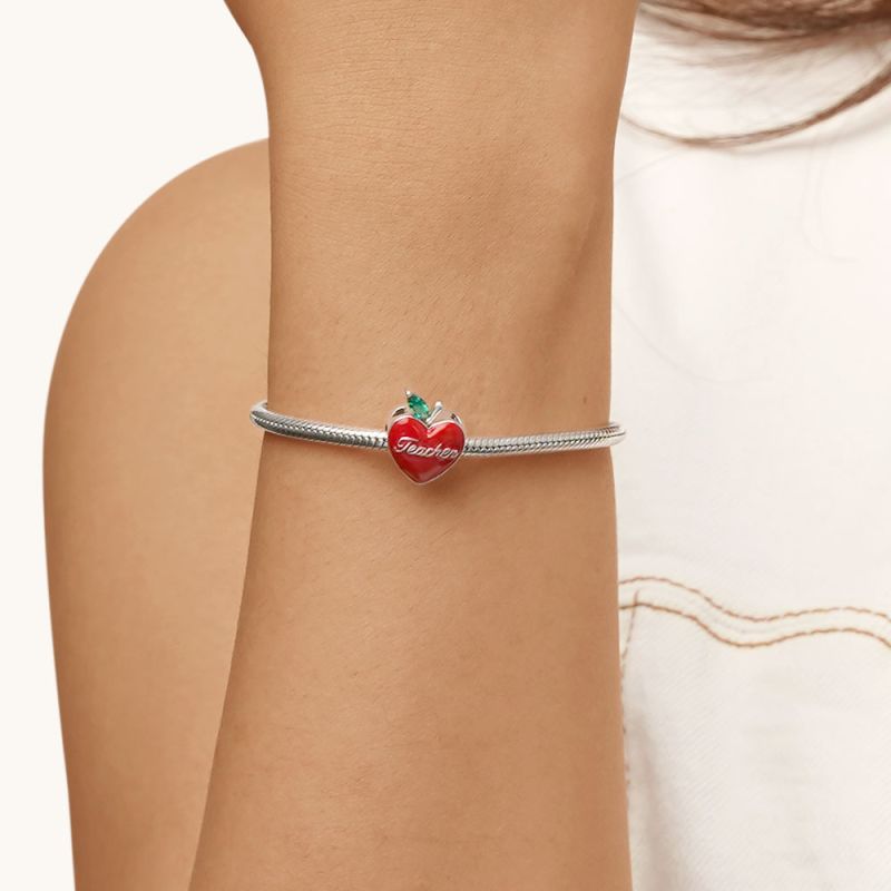 Teacher Apple Charm