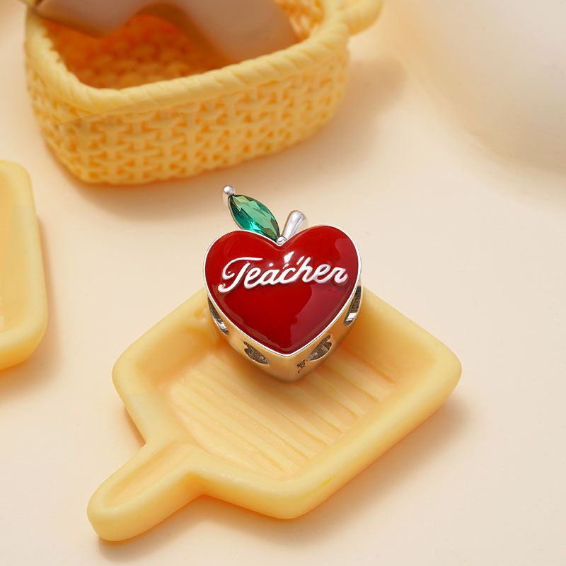 Teacher Apple Charm