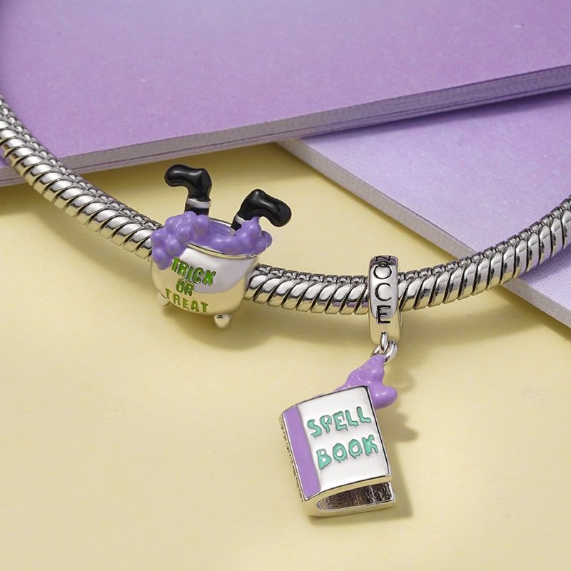 Halloween Spellbook Pendant