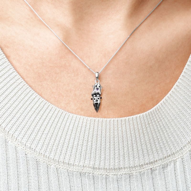 Ghost Ice Cream Necklace