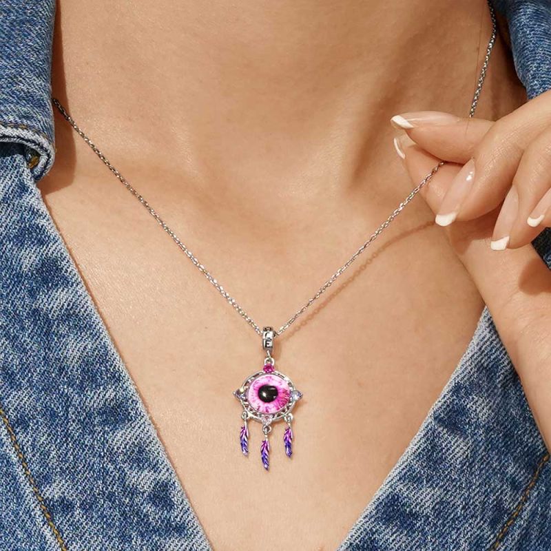 Devil Eyes Dream Catcher Pendant